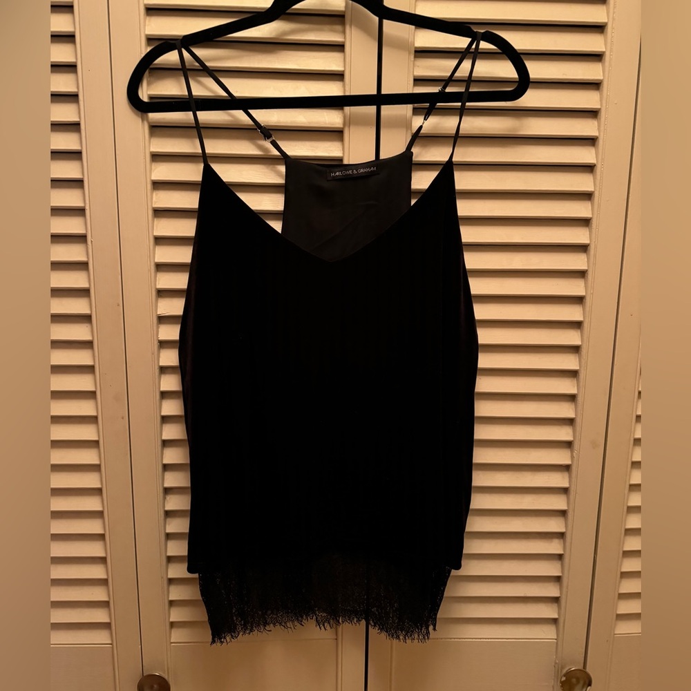 Velvet and Lace Tank Top